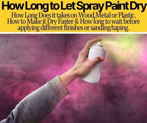 how long does it take for spray paint to cure